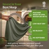 image:imageCariloha Retreat Sheet Set  Bamboo Lyocell  White  King  Our Softest Luxury Cooling Sheet Sateen Weave 18 in Deep Pockets 1 Fitted 1 Flat 2 Pillowcases OEKOTEX Standard 100Oasis Green