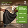 image:imageCariloha Retreat Sheet Set  Bamboo Lyocell  White  King  Our Softest Luxury Cooling Sheet Sateen Weave 18 in Deep Pockets 1 Fitted 1 Flat 2 Pillowcases OEKOTEX Standard 100Black Sand