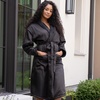 image:imageCariloha Spa Robe  UltraSoft amp Absorbent BambooBlend for Luxurious ComfortBlack Sand