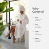 image:imageCariloha Spa Robe  UltraSoft amp Absorbent BambooBlend for Luxurious ComfortCoastal Gray
