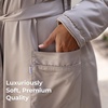 image:imageCariloha Spa Robe  UltraSoft amp Absorbent BambooBlend for Luxurious ComfortCoastal Gray