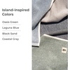 image:imageCariloha TwoTone Hand Towel  Bamboo Viscose  Oasis Green  16 x 30  Plush QuickDry Towels Turkish Cotton Bamboo Viscose Blend Highly Absorbent Bathroom Hand Towels Odor ResistantCoastal Gray