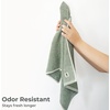 image:imageCariloha TwoTone Hand Towel  Bamboo Viscose  Oasis Green  16 x 30  Plush QuickDry Towels Turkish Cotton Bamboo Viscose Blend Highly Absorbent Bathroom Hand Towels Odor ResistantOasis Green
