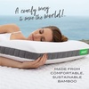 image:imageCariloha Universal amp Adjustable Flex Pillow  White  Standard  32x20  Viscose Material  Naturally breathable Hypoallergenic amp Moisture wickingKing US Standard