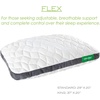 image:imageCariloha Universal amp Adjustable Flex Pillow  White  Standard  32x20  Viscose Material  Naturally breathable Hypoallergenic amp Moisture wickingKing US Standard