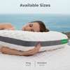 image:imageCariloha Universal amp Adjustable Flex Pillow  White  Standard  32x20  Viscose Material  Naturally breathable Hypoallergenic amp Moisture wickingQueen US Standard