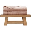 image:imageCariloha Extra Smooth Towel Viscose from Bamboo 28x54 Highly Absorbent Odor Resistant Ocean Mist 4 Pack BundleBlush