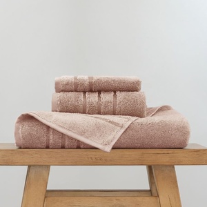 image:imageCariloha Bath Towel Hand Towel Washcloth Bundle  4 Each  Blue LagoonBlush
