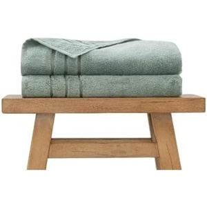 image:imageCariloha Extra Smooth Towel Viscose from Bamboo 28x54 Highly Absorbent Odor Resistant Ocean Mist 4 Pack BundleOcean Mist