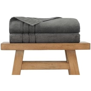 image:imageCariloha Extra Smooth Towel Viscose from Bamboo 28x54 Highly Absorbent Odor Resistant Ocean Mist 4 Pack BundleOnyx